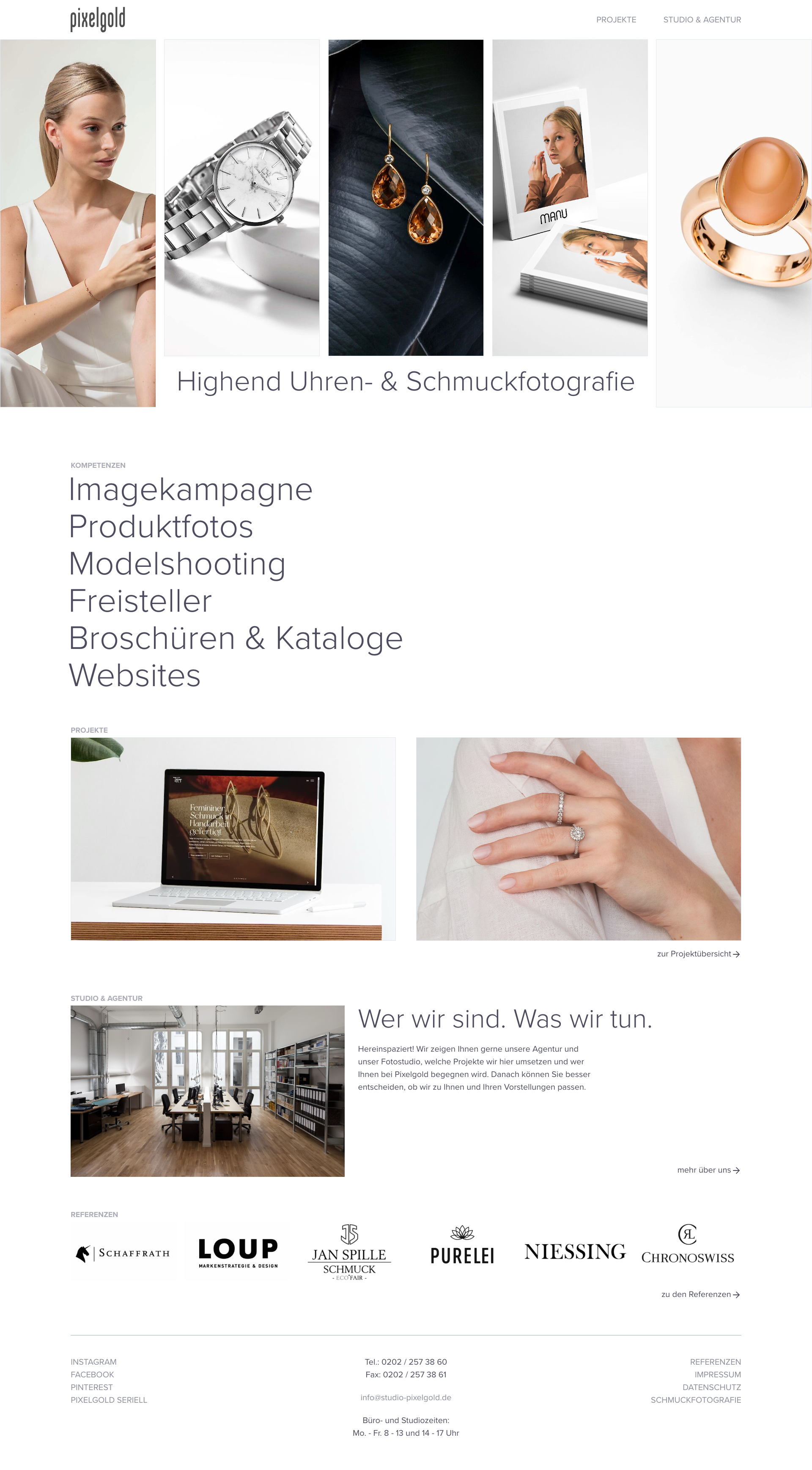 Pixelgold Website Screenshot 1