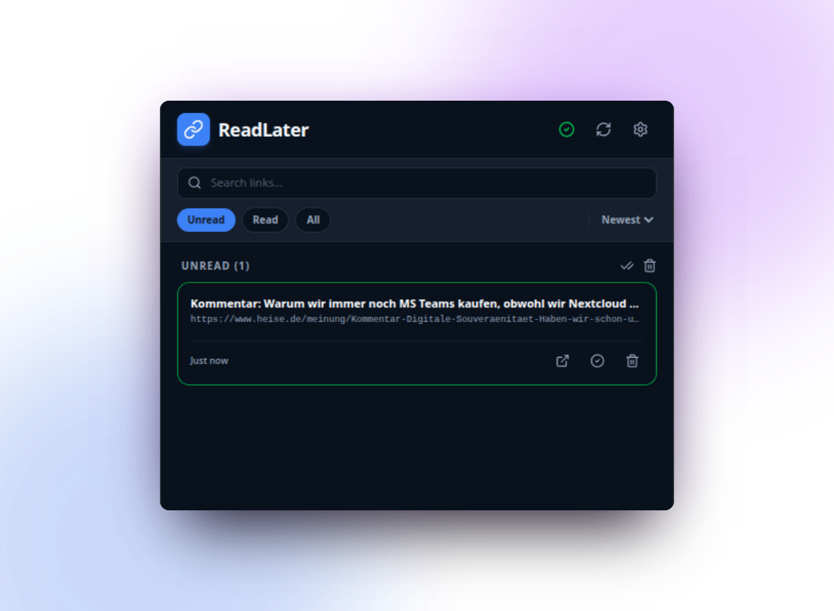ReadLater for Nextcloud